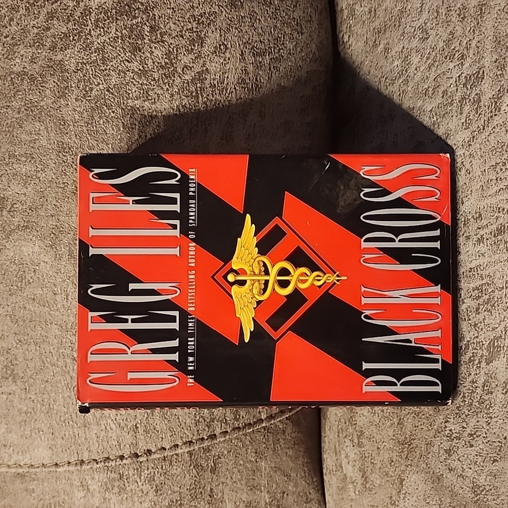 GREG ILES BLACK CROSS HARDCOVER BOOK
